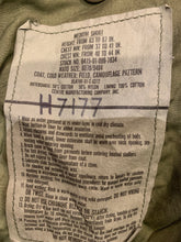 Load image into Gallery viewer, 26. Vintage USA Army M-65 Jungle Camo Field Jacket, Medium Short
