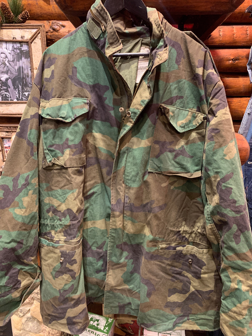 27. Vintage US Army M-65 Field Jacket, Xlarge Long