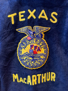 Vintage Texas Chainstitched Cord Collectable FFA Jacket, Small