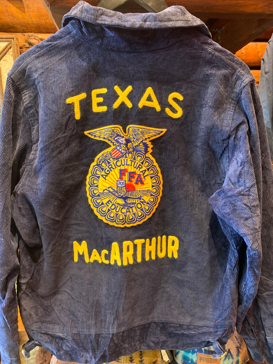 Vintage Texas Chainstitched Cord Collectable FFA Jacket, Small