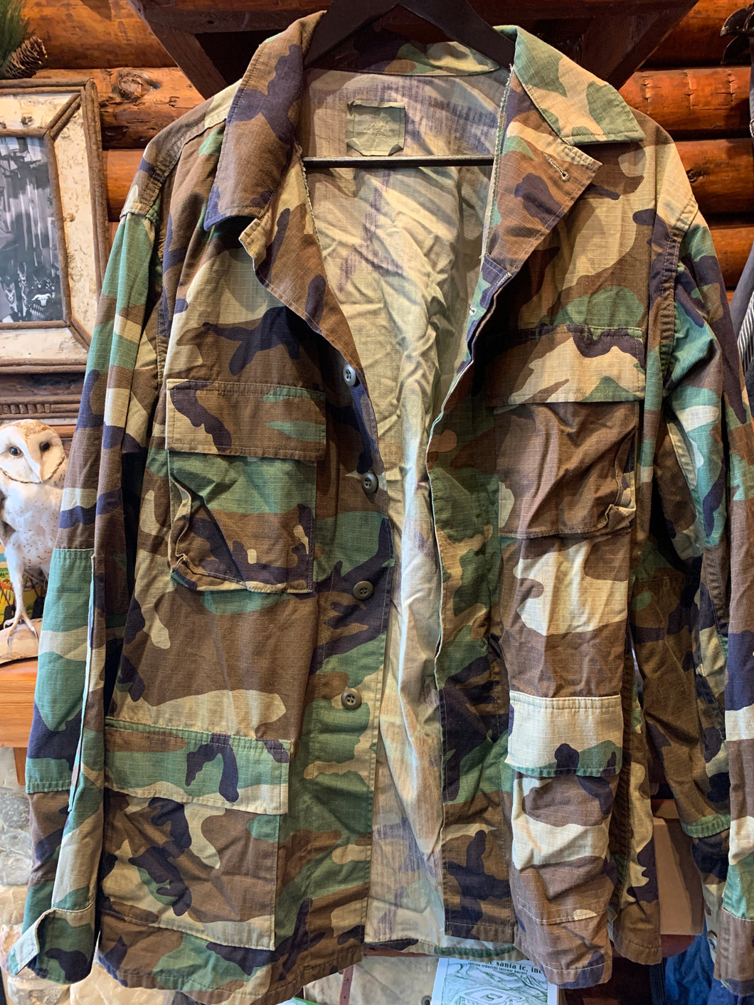41. Vintage US Army Shirt (Lightweight Army Jacket), Large Long