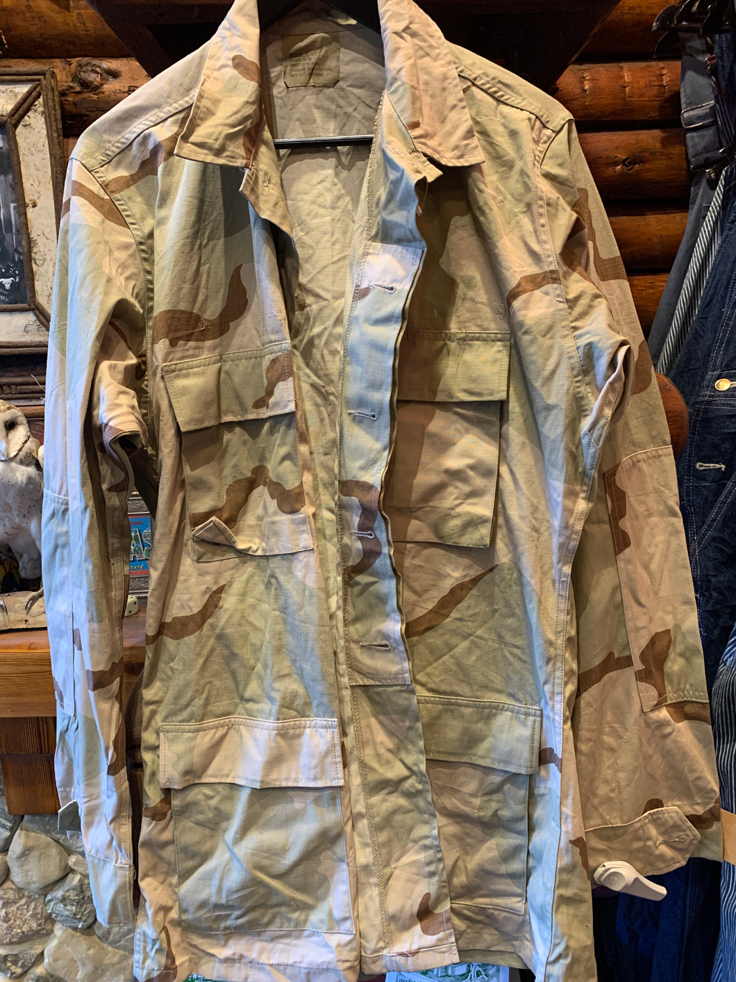 52. Vintage US Army Shirt (Lightweight Jacket), Medium Xlong