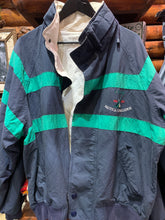 Load image into Gallery viewer, Vintage Nautica Sailing Jacket Navy Green White, Large. FREE POSTAGE
