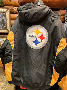 Vintage Pittsburgh Steelers Puffer Jacket, XXL. FREE POSTAGE
