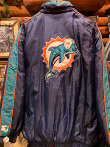 Vintage Miami Dolphins Starter Puffer Jacket, XL-XXL. FREE POSTAGE