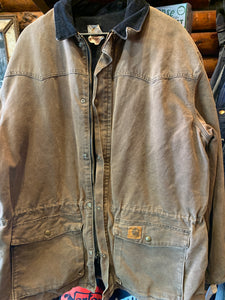 Vintage Brown Quilt Lined Carhartt Jacket, XXL. FREE POSTAGE