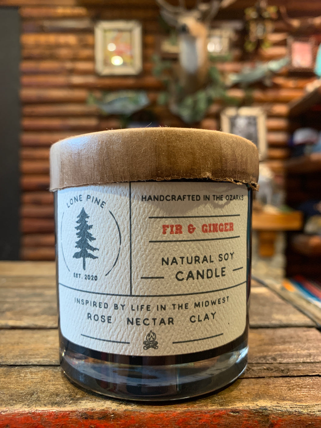 American Heritage Fir & Ginger Soy Candle, USA