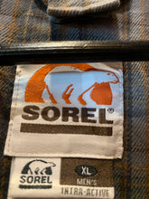 Load image into Gallery viewer, Vintage Sorel Tartan Lined Heavy Cotton Drill Chore Jacket, XL. FREE POSTAGE
