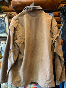 Vintage Sorel Tartan Lined Heavy Cotton Drill Chore Jacket, XL. FREE POSTAGE