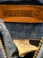 Load image into Gallery viewer, Vintage Wolverine Insulated Heavy Denim Hooded Workwear, Large
