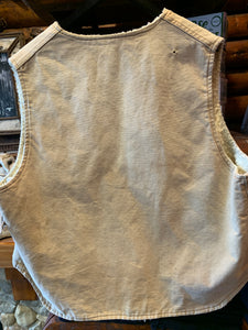 Vintage Carhartt Sherpa Lined Workwear Duckcloth Vest, XXL. FREE POSTAGE