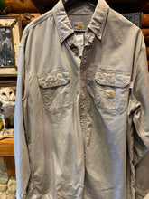 Load image into Gallery viewer, Vintage Carhartt Grey Fire Resistant Shirt, XL Long
