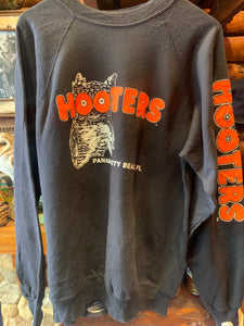Vintage Rarer Hooters Front & Back Print Sweater, XL
