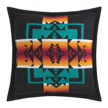 Load image into Gallery viewer, PENDLETON. CHIEF JOSEPH, BLACK PILLOW.
