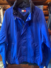 Load image into Gallery viewer, Vintage Tommy Hilfiger Sailing Spray Jacket (Button Out Hood In Collar), Large. FREE POSTAGE
