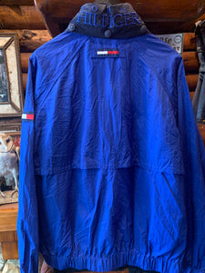 Vintage Tommy Hilfiger Sailing Spray Jacket (Button Out Hood In Collar), Large. FREE POSTAGE