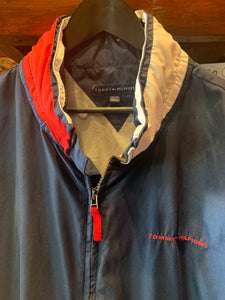 Vintage Tommy Hilfiger Spray Jacket, Hood In Collar, XXL. FREE POSTAGE
