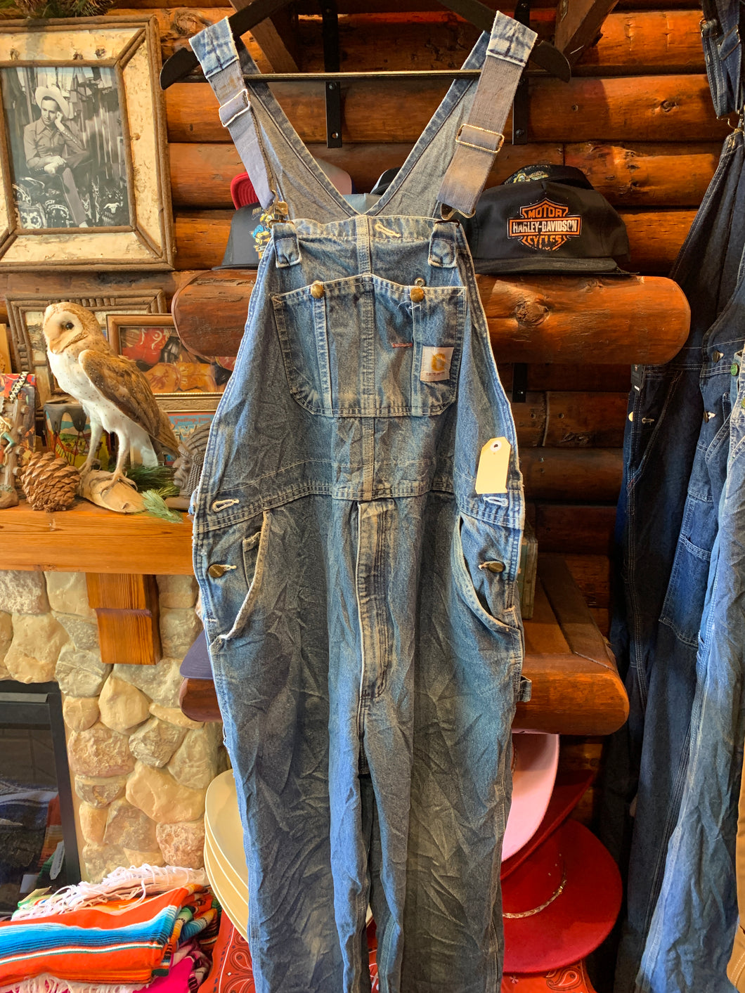 Vintage Carhartt Faded Overalls W38