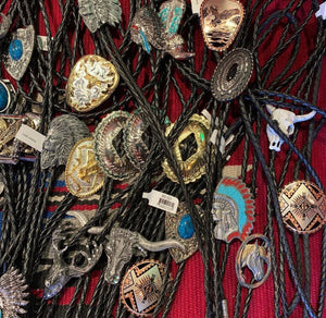 Authentic American Bolo Ties. GROUP SHOT