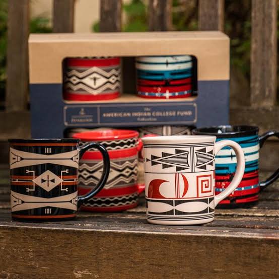 Pendleton, American Indian College Fund Coffee Mugs, FREE POSTAGE