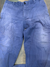 Load image into Gallery viewer, Vintage French Workwear Button Up Hand Repaired Pants, Wasit 34
