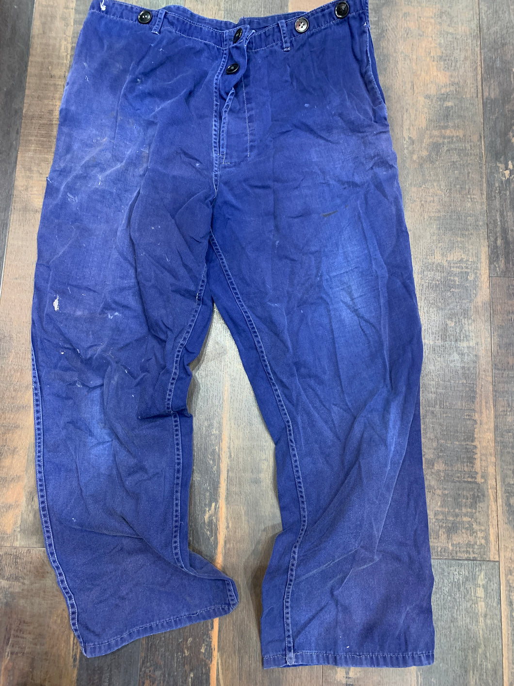 Vintage French Workwear Pants, Waist 35-36