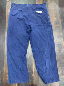 Vintage French Workwear Pants, Waist 36
