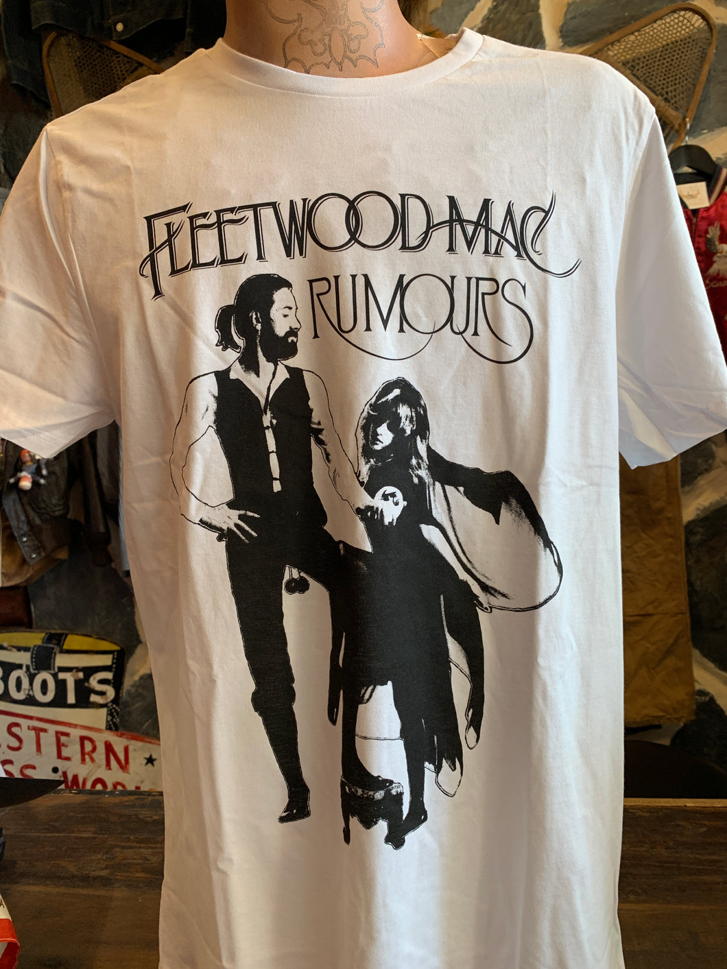 Fleetwood Mac Rumours UK Import White Tee