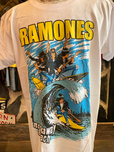 Ramones, Rockaway Beach White Tee