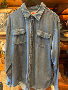 Vintage Wrangler Denim Shirt, L-XL