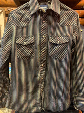 Load image into Gallery viewer, Vintage Wrangler Black Stripe Western, XS-Small
