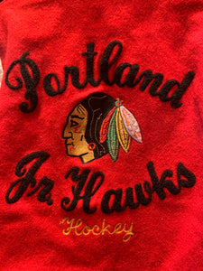 Vintage Portland Jr Hawks Hockey, Incredible Detailing. XS. FREE POSTAGE