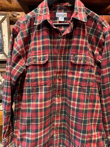 Vintage Carhartt Rust Thick Heavyweight Flannel Shirt, Medium
