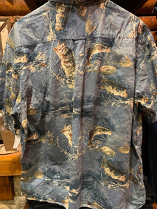 Vintage Morgan Creek Fishing Shirt, L-XL