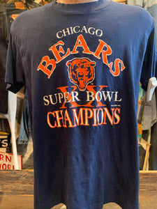 Vintage Chicago Bears Super Bowl Champs, Youth Large-S