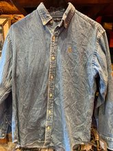 Load image into Gallery viewer, 2. Vintage Ralph Lauren Denim Shirt. Youth Large / XS / Womens 10-12
