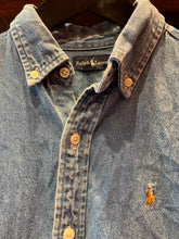 Load image into Gallery viewer, 2. Vintage Ralph Lauren Denim Shirt. Youth Large / XS / Womens 10-12
