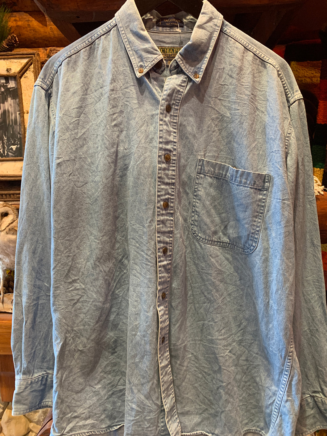 7. Vintage Ralph Lauren Denim Shirt. Medium