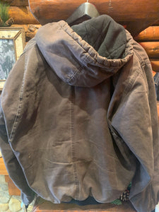 Vintage Berne Workwear Chocolate Insulated Duckcloth Jacket, Medium.