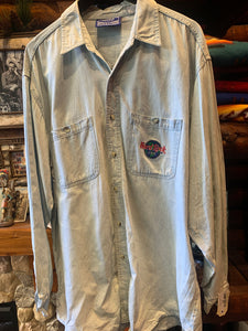 Vintage Planet Hollywood Denim Shirt, Large