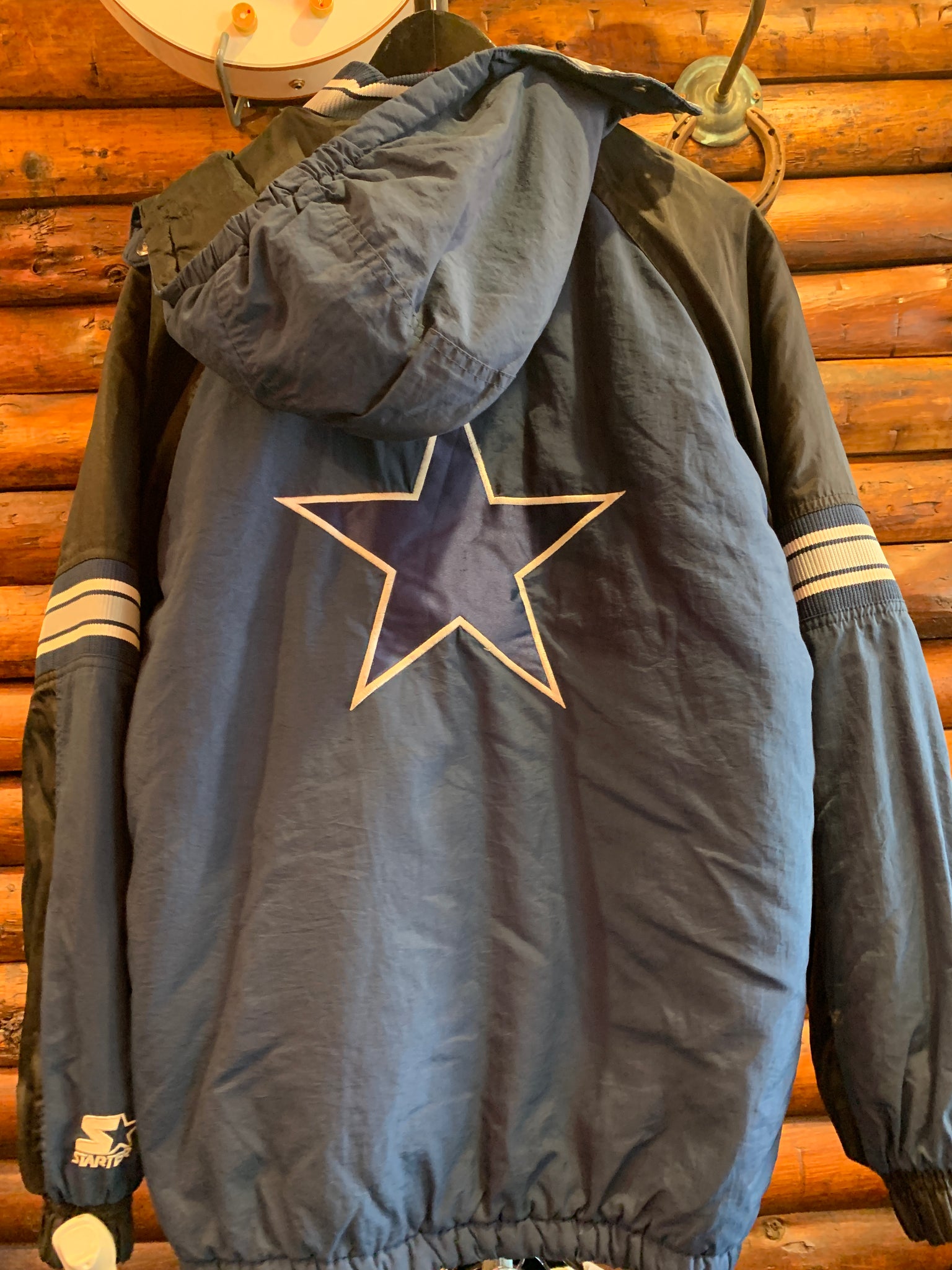 1990's DALLAS COWBOYS STARTER PRO LINE RAIN COAT XL - Classic