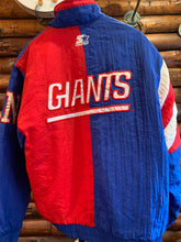 Load image into Gallery viewer, Starter NY Giants Medium Puffer Vintage Stadium Jacket
