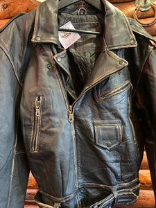 Vintage Biker Jacket 1 Euro. Size 52, Large-XL