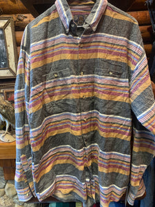 Vintage Serape Pattern Flannel, Large