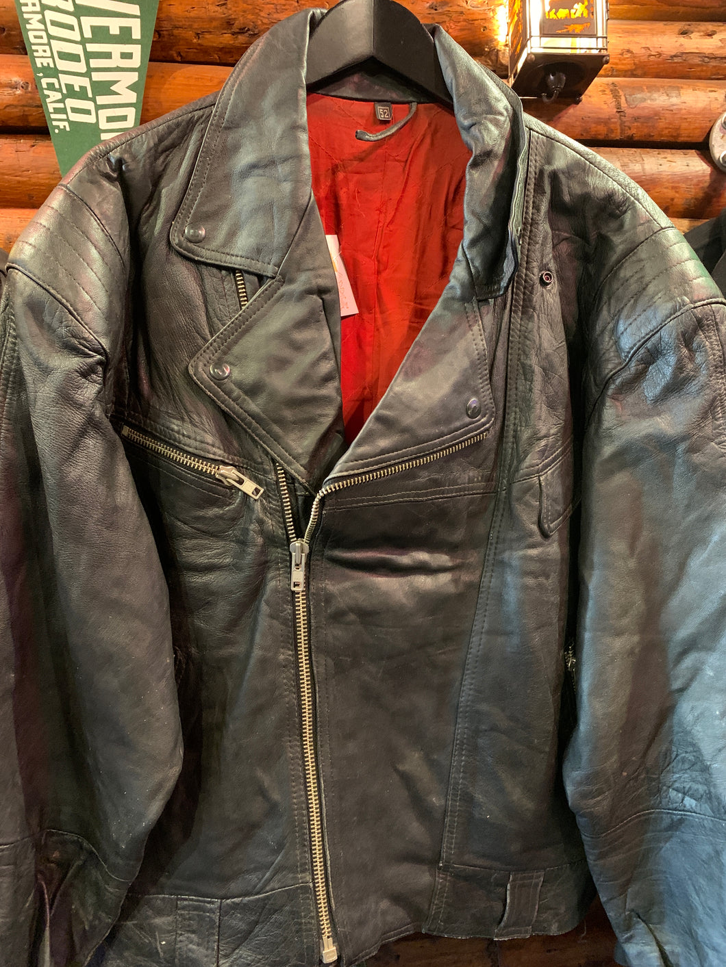 Vintage Biker Jacket 10, Euro 52 XL-XXL, Soft Leather