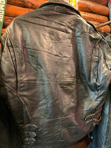 Vintage Biker Jacket 14, Euro Flight Style S-M