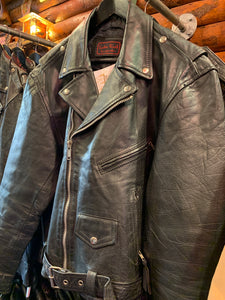 Vintage USA Leather World Biker Jacket 16, L-XL