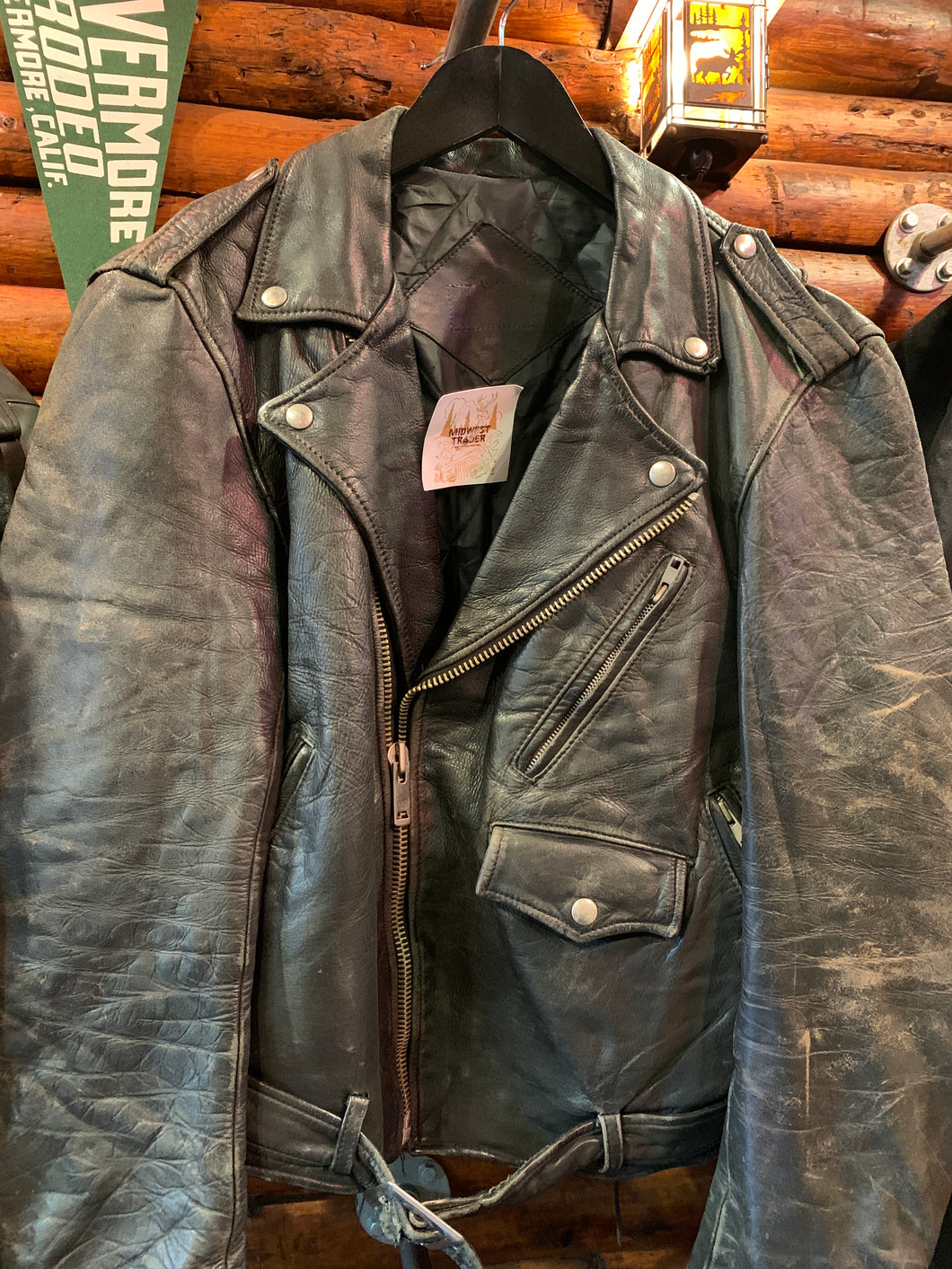 Vintage USA Biker Jacket 18, Large