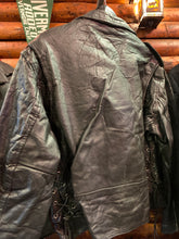Load image into Gallery viewer, Vintage Biker Jacket 19, Cherry - NY/Paris/London, 46/Large
