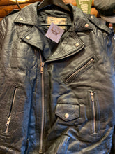 Load image into Gallery viewer, Vintage Biker Jacket 19, Cherry - NY/Paris/London, 46/Large
